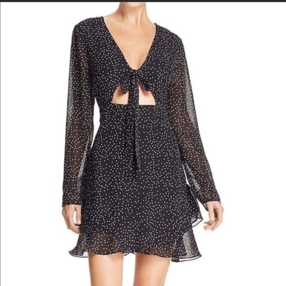 cotton candy LA polka dot dress xs
